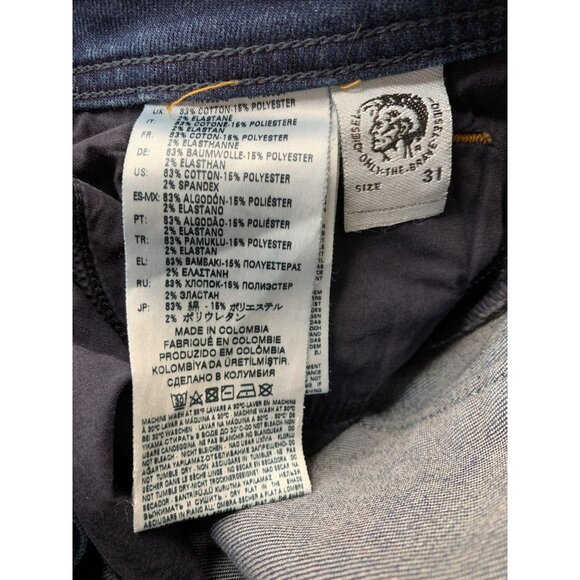 Diesel Sleenker Slim-Skinny Mens Jeans Size 31 x 31 Distress Stretch RAA10420 - Picture 4 of 9